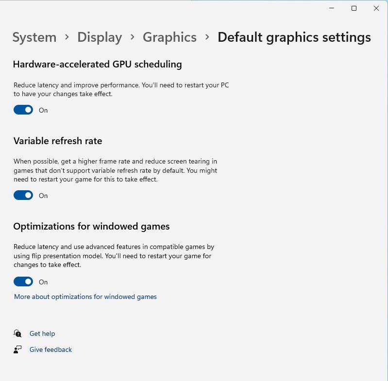 Win11窗口游戏性能设置教程