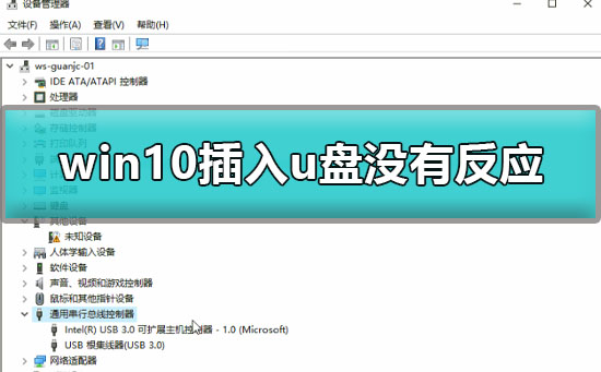 Win10系统插U盘没反应怎么办？Win10插U盘显示不出来的解决方法