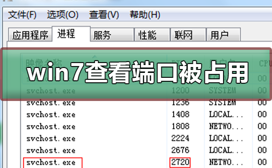 win7系统如何查看占用端口的具体进程是什么？