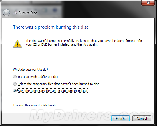 windows7系统下载光盘无法成功刻录解决方法