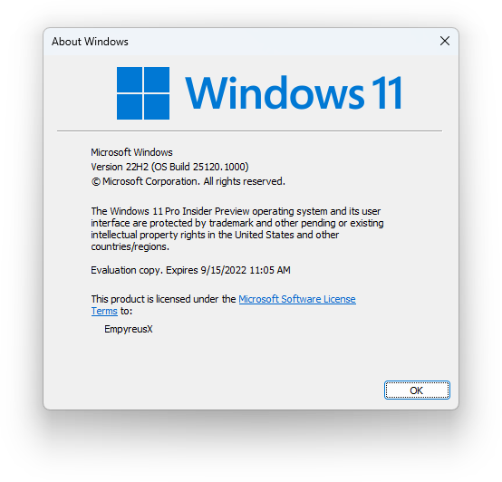 Win11 25120.1010 (ni_release)官方原版镜像 V2022.05