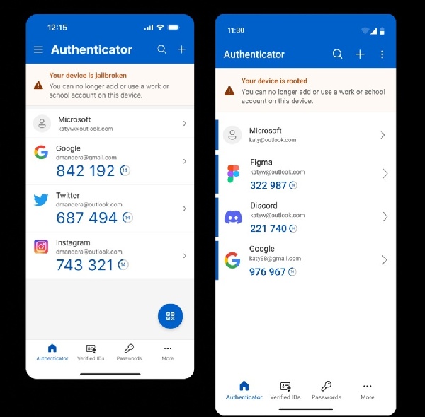 微软加强 Authenticator 验证管控：root / 越狱设备受限登录部分账号