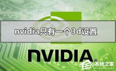 Nvidia控制面板只有一个3d设置怎么办？Nvidia控制面板只有3d设置的解决方法